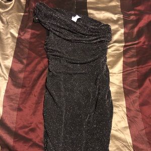 Maurice’s black one shoulder dress